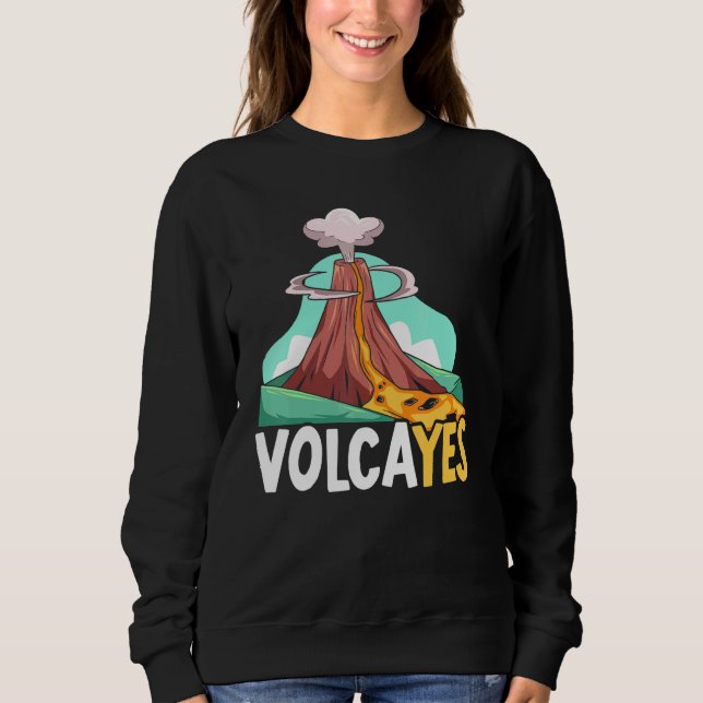 Volcayes Earth Science Geology Volcano Scientist T Shirt (Framsida)