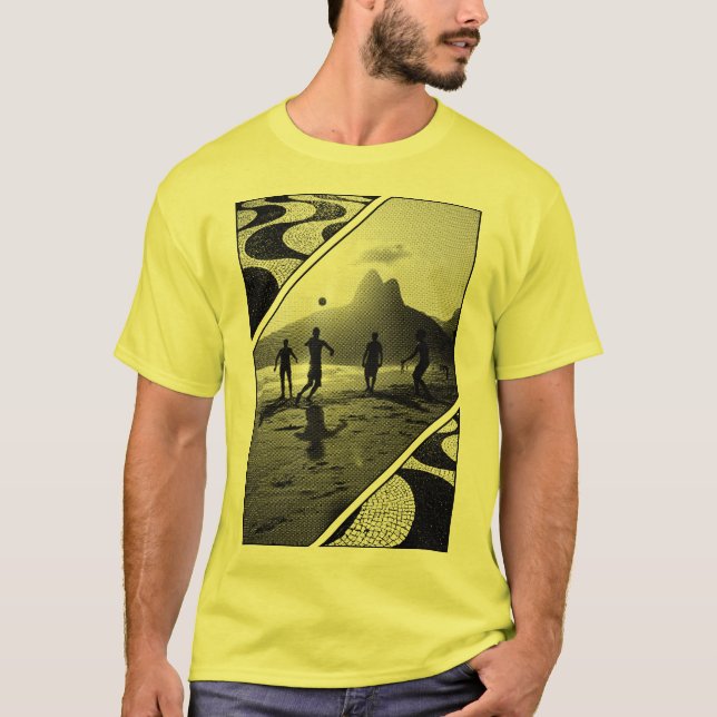 Vôlei de Praia - Rio BR T Shirt (Framsida)