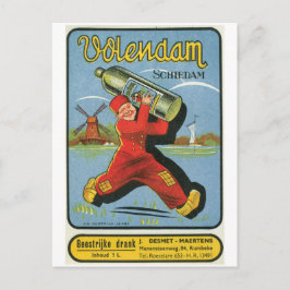 Volendam Schiedam Drank Dutch Kvarn Vintage Art Vykort