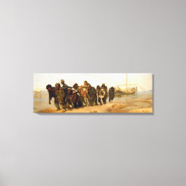 Volga Boatmen av Ilya Repin Wrapped Canvas