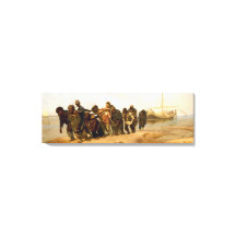 Volga Boatmen av Ilya Repin Wrapped Canvas