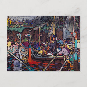 Volga sång, 1906 av Wassily Kandinsky Vykort
