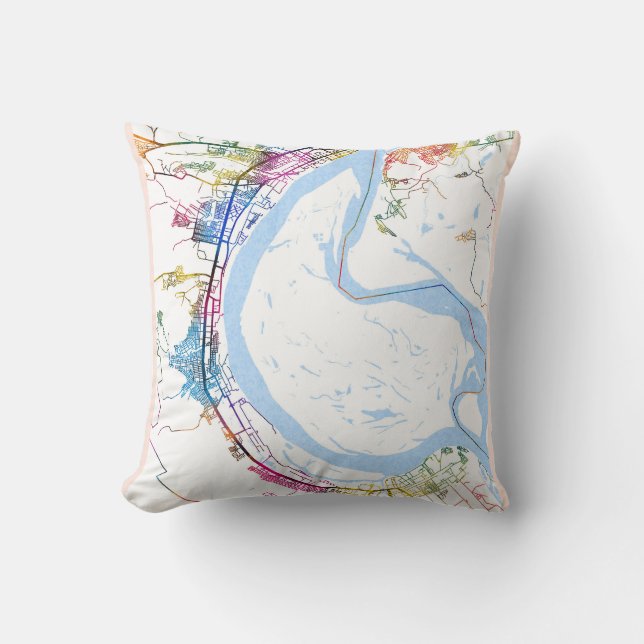 Volgograd Russia City Map Kudde (Framsida)