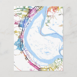 Volgograd Russia City Map Vykort