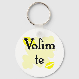 Volim te - kroatiska - jag Kärlek You Nyckelring