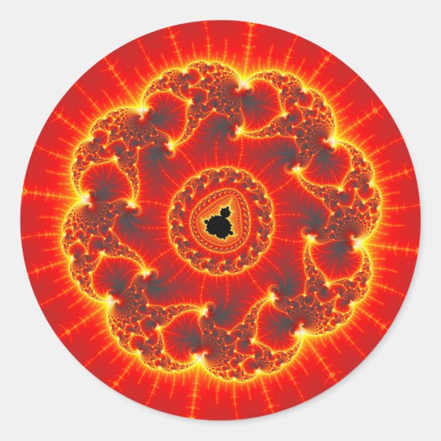 Volkanik Runt Klistermärke (Framsida)