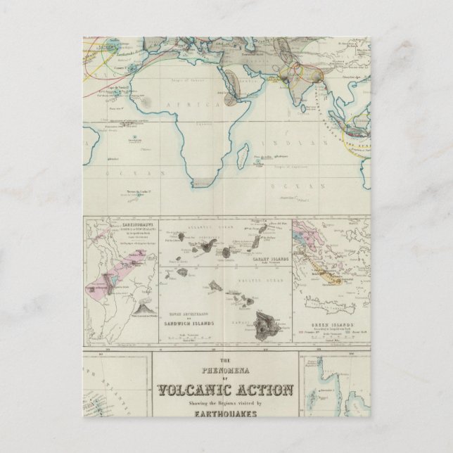 Volkanisk aktivitet vykort (Framsida)