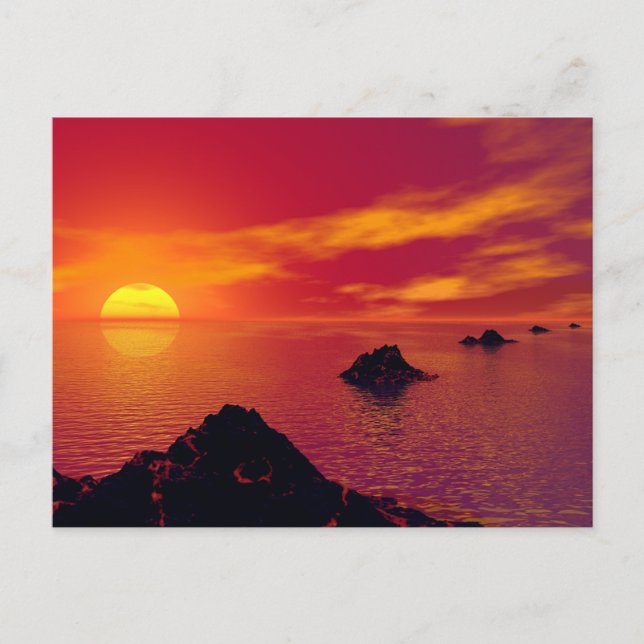 Volkanisk kedja vykort (Framsida)