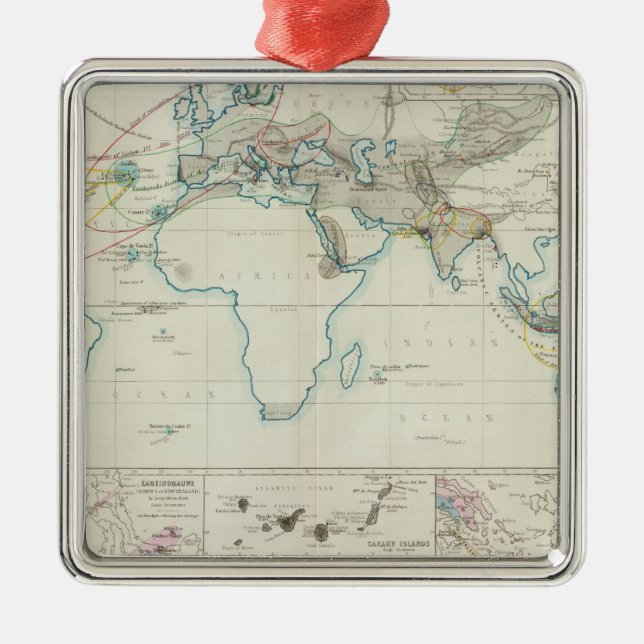 Volkanisk verkan julgransprydnad metall (Framsidan)