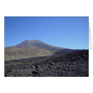 Volkaniskt berg hälsningskort