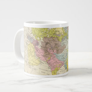 Volkerkarte von Asien - Karta i Asien Jumbo Mugg