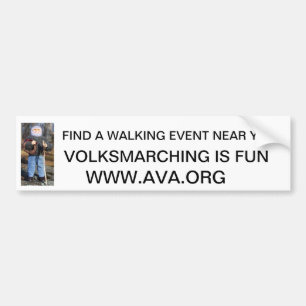 Volksmarcher FINNER en GÅ HÄNDELSE NÄRA DIG., V… Bildekal