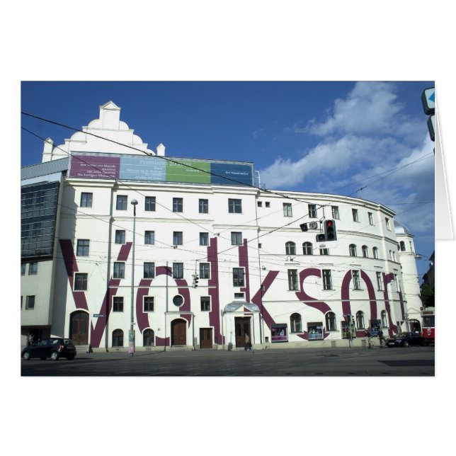 Volksoper, Wien Österrike Hälsningskort (Framsidan Horizontal)