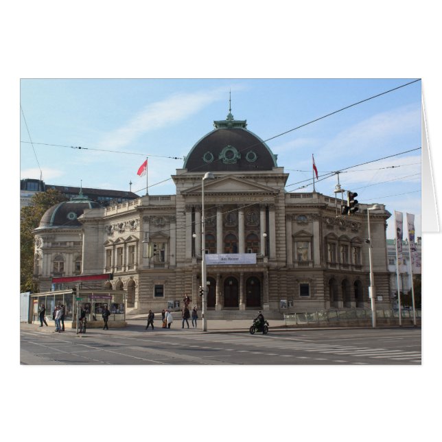 Volksteater Wien Österrike OBS Kort (Framsidan Horizontal)