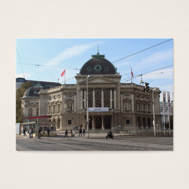 Volksteater Wien Österrike Visitkort (Framsidan)