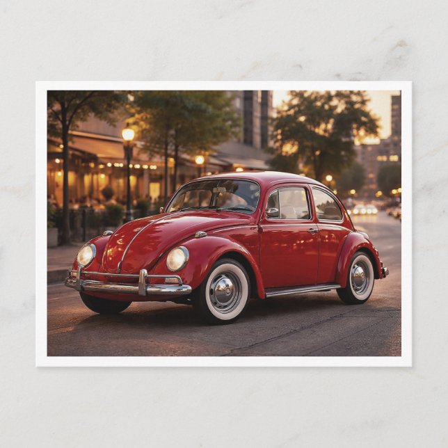 Volkswagen Bubbla Vykort (Framsida)