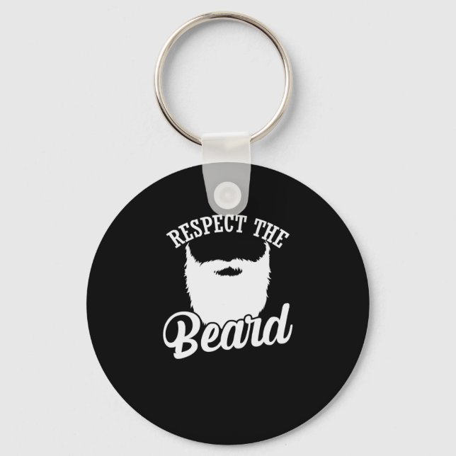 Vollbart "Respect the Beard" Nyckelring (Framsida)