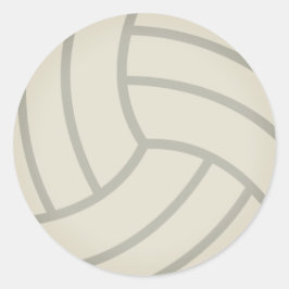 Volley-Boll Emoji Runt Klistermärke