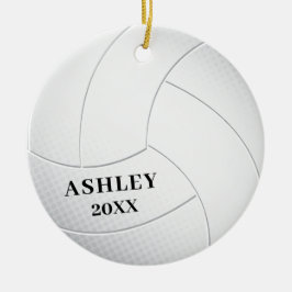 Volley Boll Personlig jul Julgransprydnad Keramik