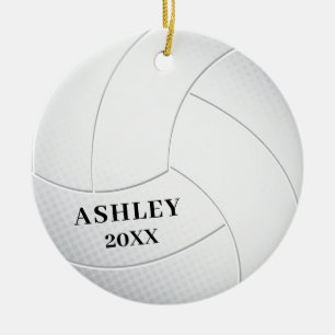 Volley Boll Personlig jul Julgransprydnad Keramik