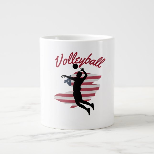 Volley-Pridet överst Jumbo Mugg (Framsidan)