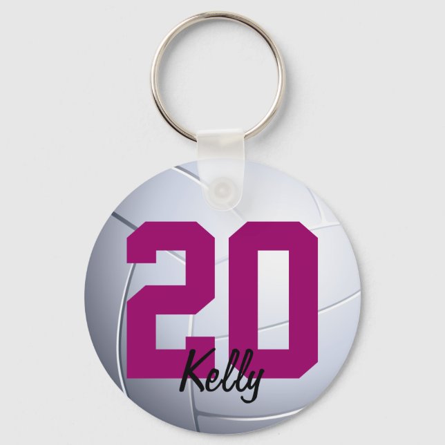 Volleybal Sports Keychain Nyckelring (Framsida)