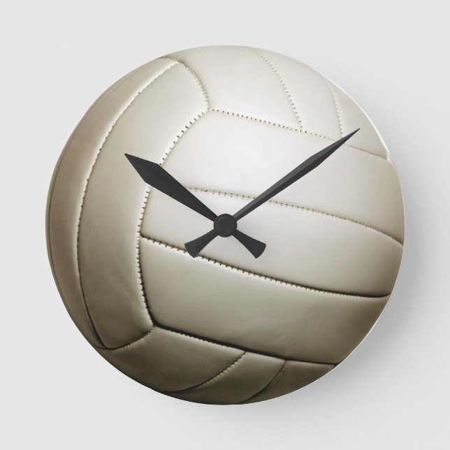 Volleyball 10,75 tum rund klocka (Framsida)