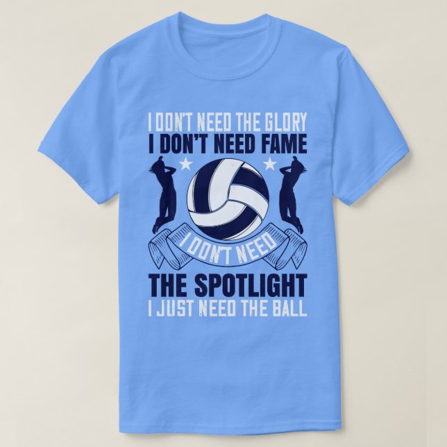 Volleyball A Bra som en Servitör T Shirt (Design framsida)