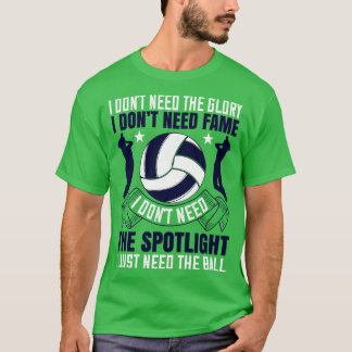 Volleyball A Bra som en Servitör T Shirt