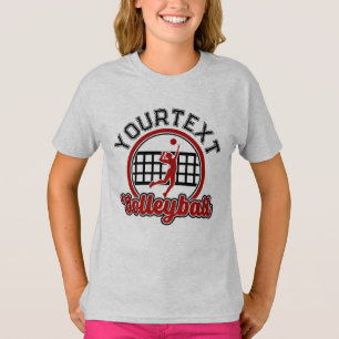 Volleyball ADD NAMN Spike Boll Attackteam Sports T Shirt