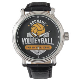 Volleyball ADD TEXT School Varsity Team Player Armbandsur