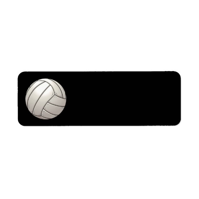 Volleyball-Adressetiketter Returadress Etikett (Framsidan)
