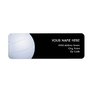 Volleyball-Adressetiketter Returadress Etikett