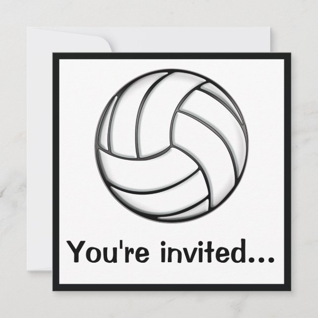 Volleyball After Game Party Inbjudningar (Framsida)
