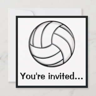 Volleyball After Game Party Inbjudningar