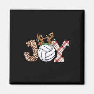 Volleyball Älskare Boys Girls Kids Julafton jul V Magnet
