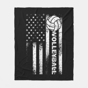 Volleyball American Roligt USA Patriotic Athlet Fleecefilt