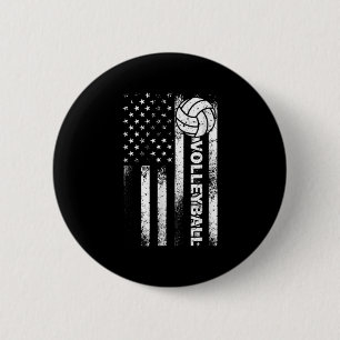 Volleyball American Roligt USA Patriotic Athlet Knapp