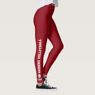 Volleyball Anpassningsbar Leggings Team Namn Monog