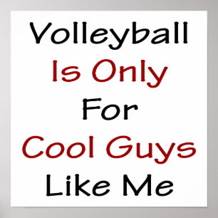 Volleyball är bara till för Coolor som jag Poster