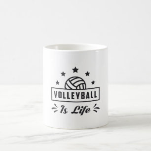 Volleyball är ett biologiskt projekt. kaffemugg