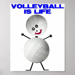 Volleyball är Life Poster