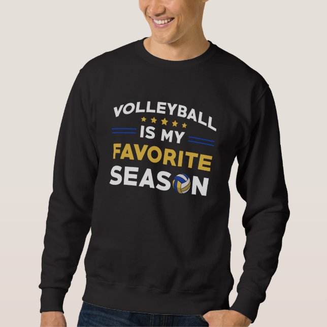 Volleyball är min favoritsäsong lång ärmad tröja (Framsida)