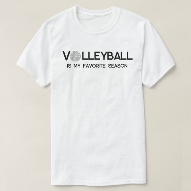 Volleyball är min favoritsäsong t shirt (Design framsida)