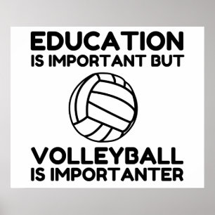 VOLLEYBALL ÄR VIKTIGT POSTER
