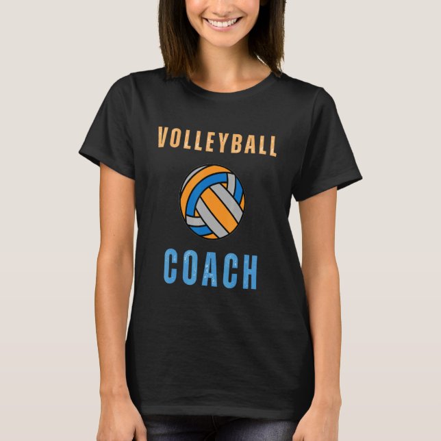 Volleyball Assistant Coach Mom Sport Team Coaching T Shirt (Framsida)