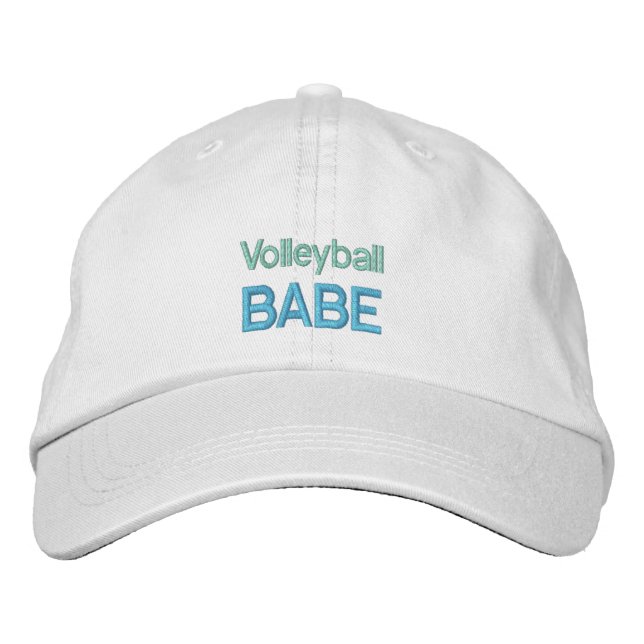 VOLLEYBALL BABE mössa Broderad Keps (Framsida)