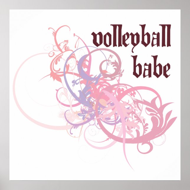 Volleyball Babe Poster (Framsidan)