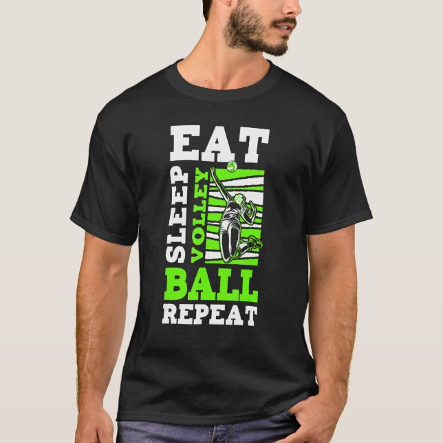 Volleyball Beach Volleyball Indoor Volleyball Midd T Shirt (Framsida)