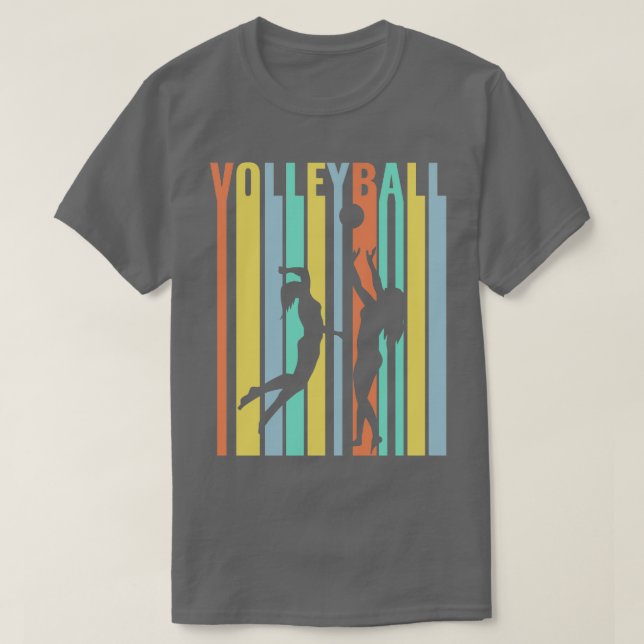 Volleyball Beachvolleyball Retro 1 T Shirt (Design framsida)